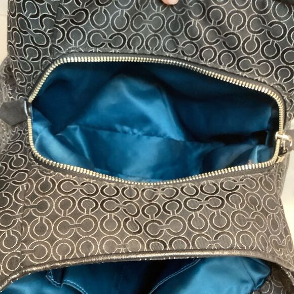 Coach Jacquard Signature Logo Madison Phoebe Shoulder Bag - Picture 13 of 16